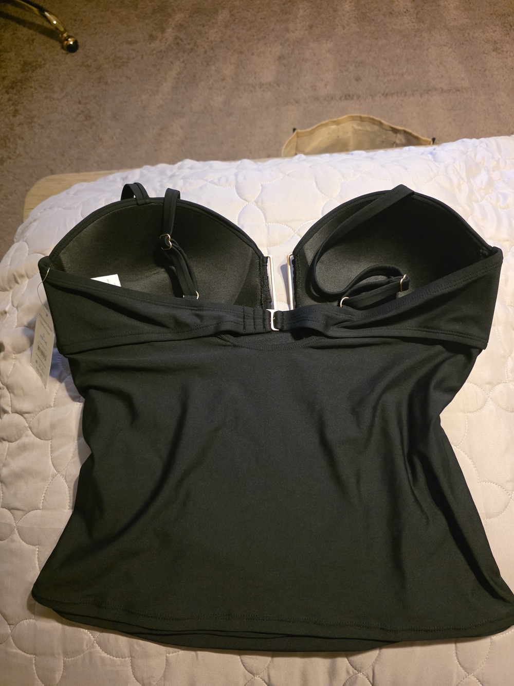 Time and Tru Black Tankini with Skirt Swim Set - Picture 9 of 10